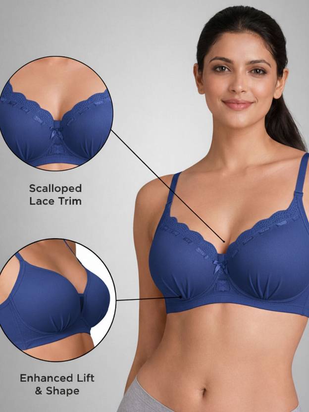 Sheluxe LL_BL Women Push-up Heavily Padded Bra