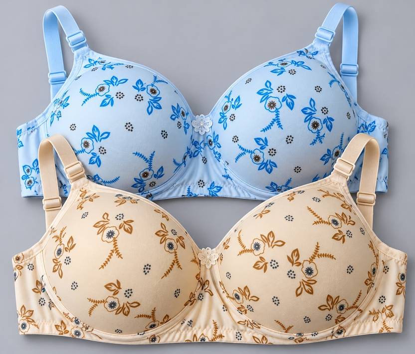 Anamta Women Full Coverage lightly Padded Bra (Pack of 2) Women Everyday Lightly Padded Bra