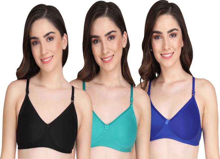 Liigne Pack of 3 Women Everyday Lightly Padded Bra