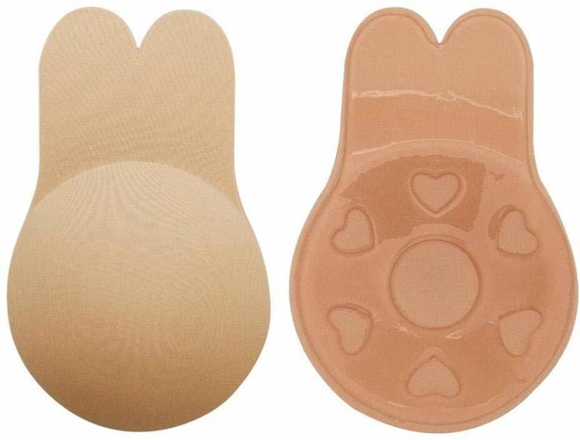 PLUMBURY LIGHTLY PADDED BREAST LIFT STRAPLESS PUSH UP SILICONE Women Stick-on Lightly Padded Bra