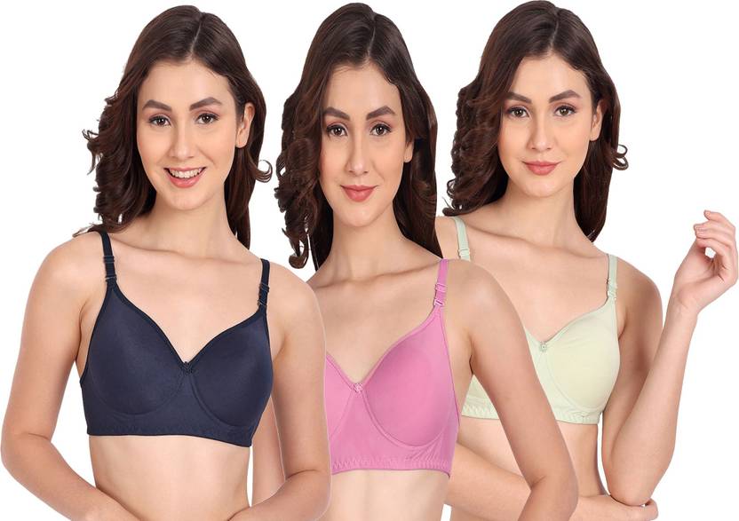 Liigne Pack of 3 Women Everyday Lightly Padded Bra