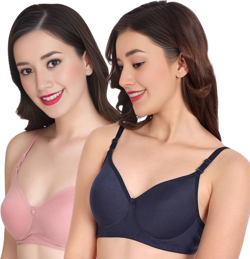 Liigne Pack of 2 Women T-Shirt Non Padded Bra