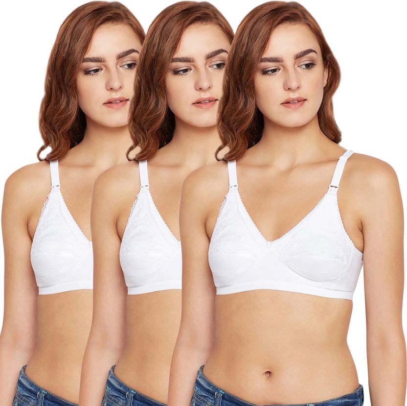 BodyCare 3 Pack White Maternity Bra Pack of 3 - Image 1