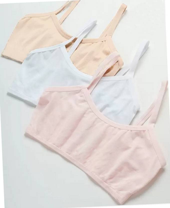 BRAABAA Pack of 3 Women Sports Non Padded Bra
