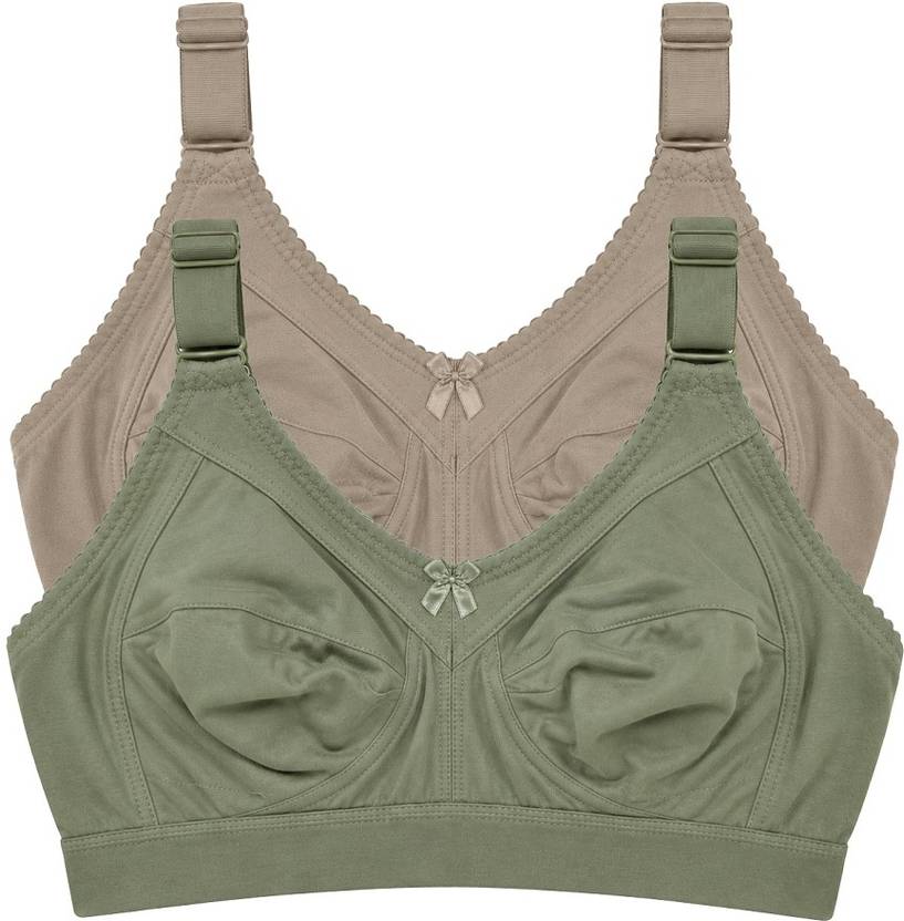 Emavic Pack of 2 Women Full Coverage Non Padded Bra
