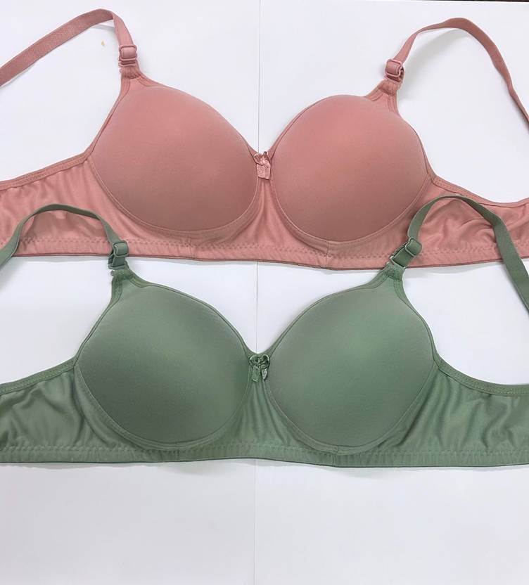 BENEATH Combo pack Of 2 Women T-Shirt Lightly Padded Bra