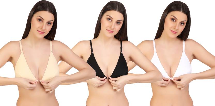 Auletics Pack of 3 Women Everyday Non Padded Bra