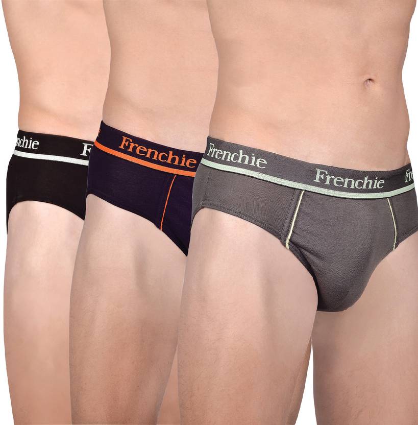 FRENCHIE Pack of 3 Solid Men Brief