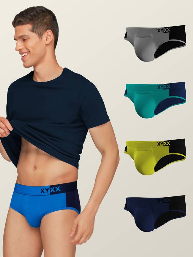 Pack of 5 Dualist Intellisoft Micro Modal Color Blocked Solid Men Brief