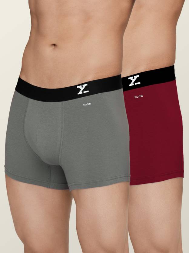 XYXX Pack of 2 Aero Anti-bacterial Odour-free cotton Solid Men Trunk