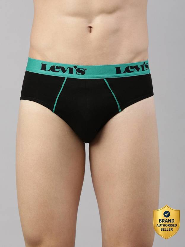 LEVI'S 065 100% Cotton Solid Mid-Rise Solid Men Brief