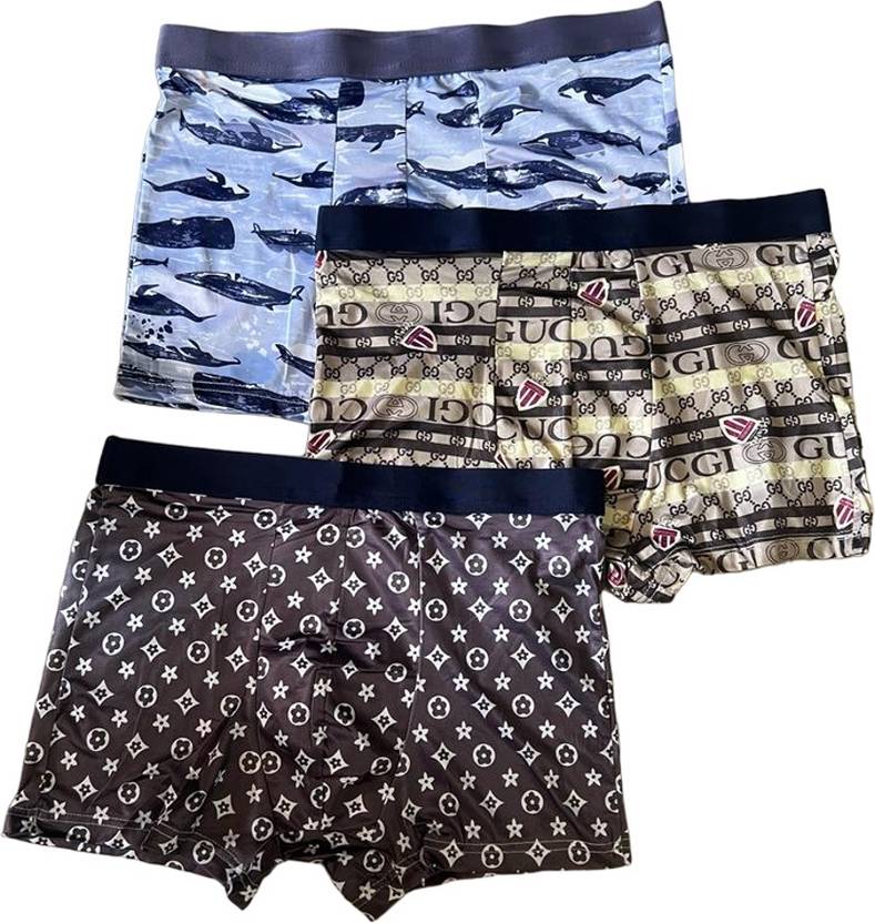 KROOZ Pack of 3 Printed Men Brief