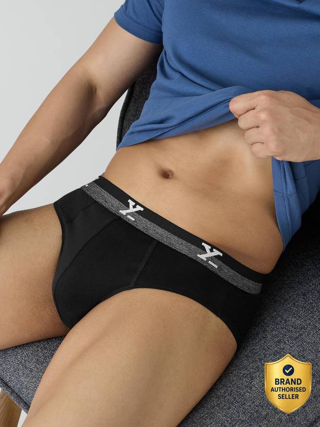 XYXX Men Nova IntelliFresh Cotton Black Brief