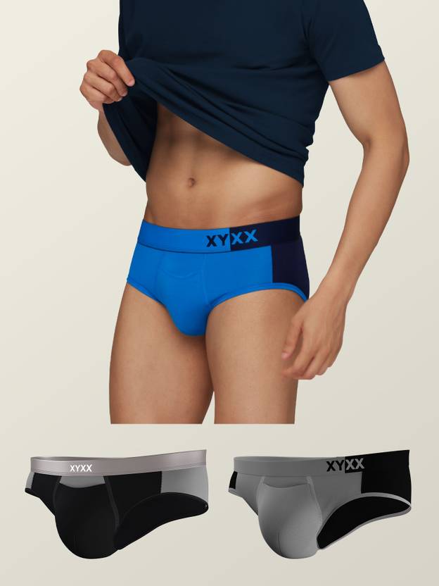 Pack of 3 Dualist Intellisoft Micro Modal Color Blocked Colorblock Men Brief