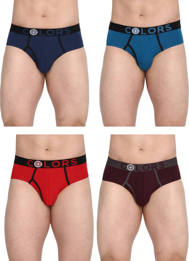 COLORS by Rupa Frontline Pack of 4 Solid Men Brief