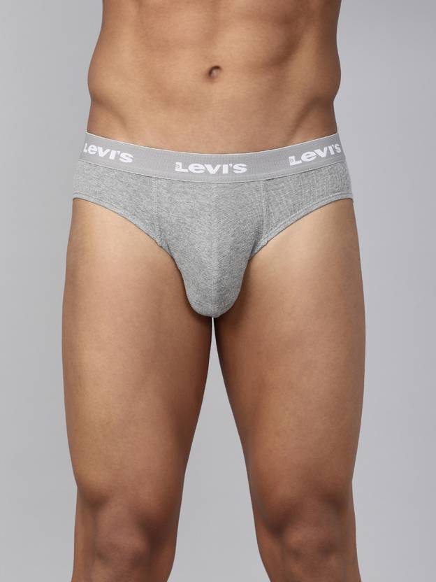 LEVI'S 009 100% Cotton Solid Mid Rise Solid Men Brief