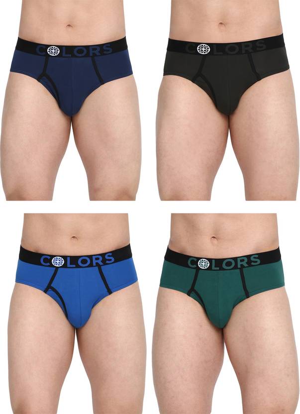 COLORS by Rupa Frontline Pack of 4 Solid Men Brief