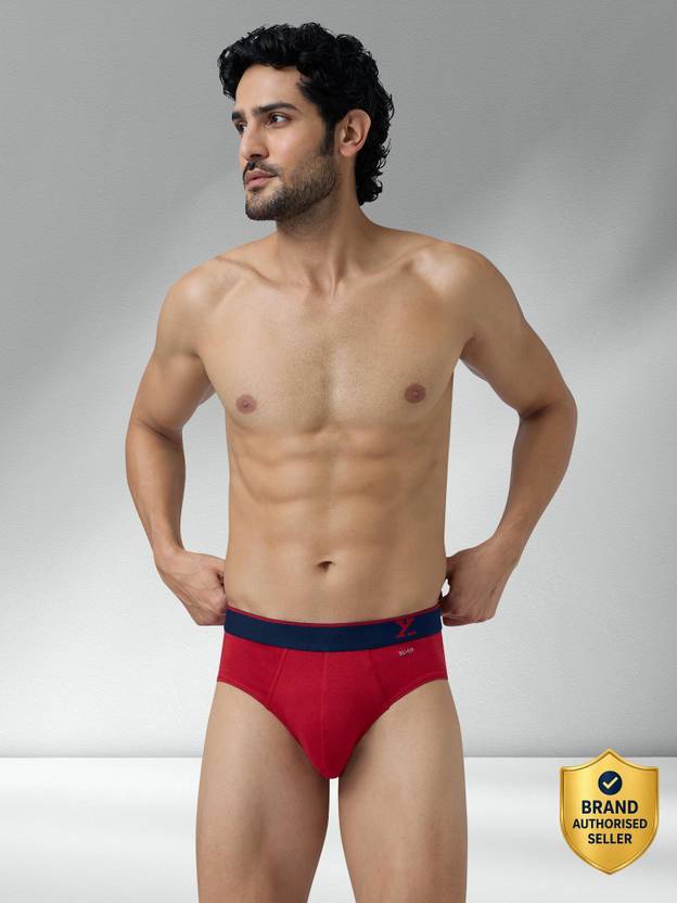 XYXX Pack of 1 Traq Anti-bacterial Odour-free cotton Solid Men Brief