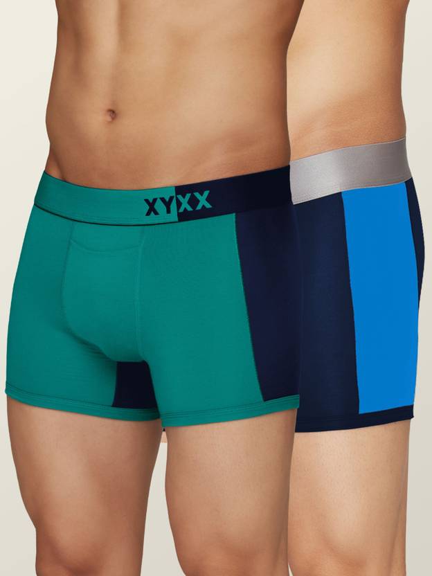 Pack of 2 Illuminati Intellisoft Micro Modal Color Blocked Colorblock Men Trunk