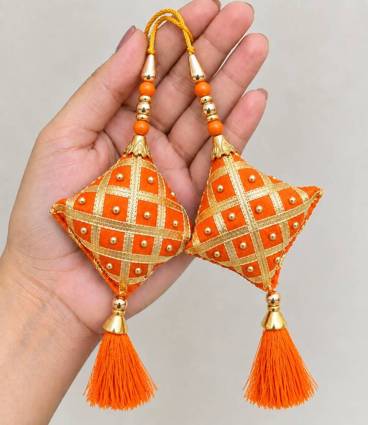 LIBAS FASHION Latkan Tassel for Lehenga Saree Blouse Dupatta Pack of 2 Baby Brooch