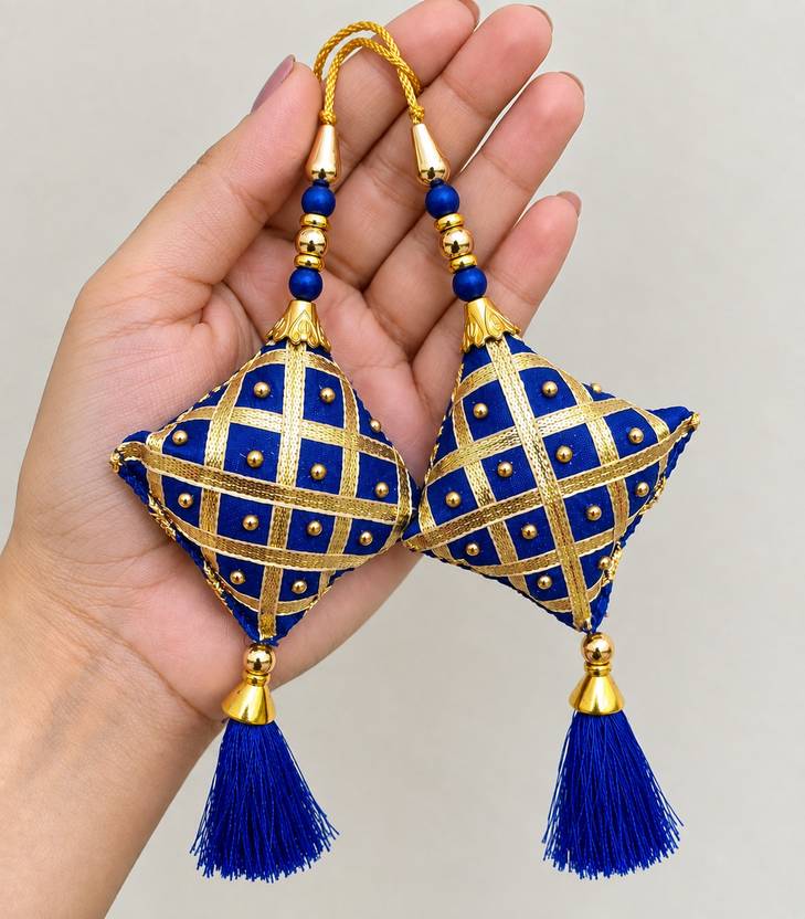 LIBAS FASHION Latkan Tassel for Lehenga Saree Blouse Dupatta Pack of 2 Baby Brooch