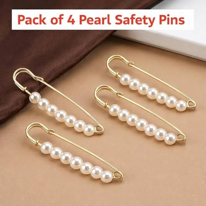UGAMEDI Pearl Brooch Pins,Safety Pins for Women Girls Clothing Dress Pants Brooch Brooch