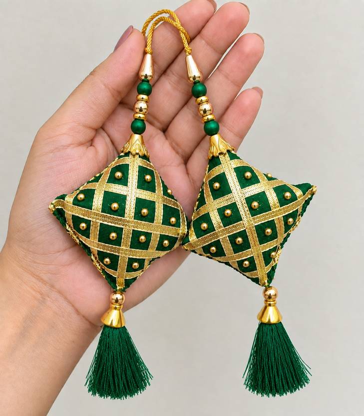 LIBAS FASHION Latkan Tassel for Lehenga Saree Blouse Dupatta Pack of 2 Brooch