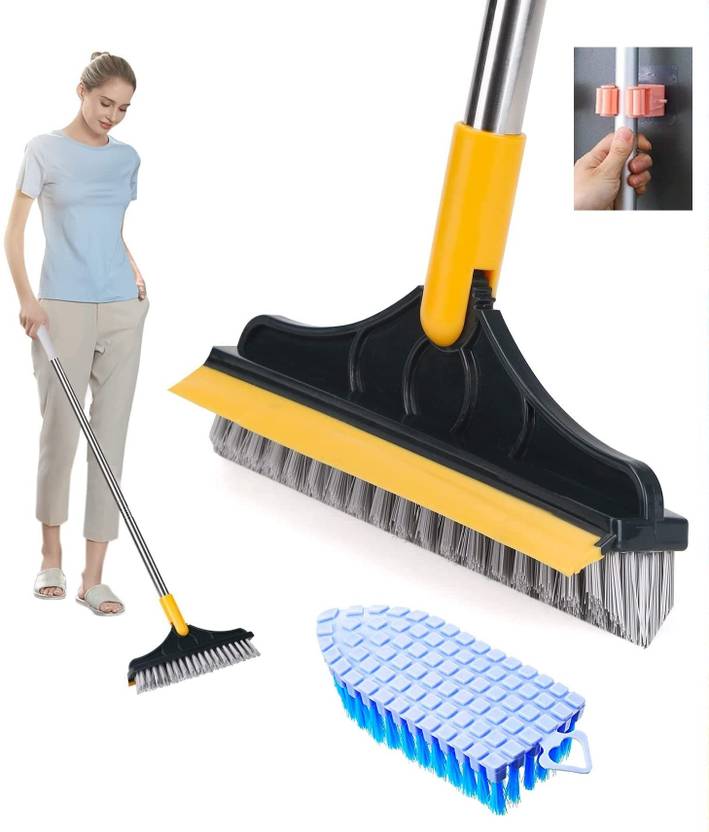 RUDRESHWAR Bathroom, Tiles Cleaning Brush With Flexible Brush Plastic