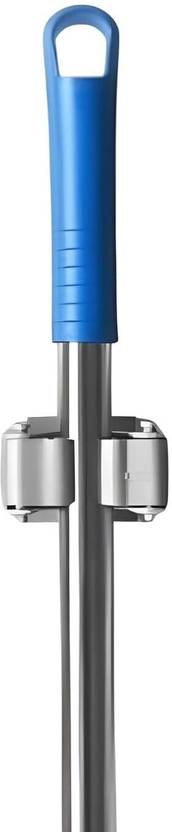 AshandRoh Grey Aluminum Broom Holder