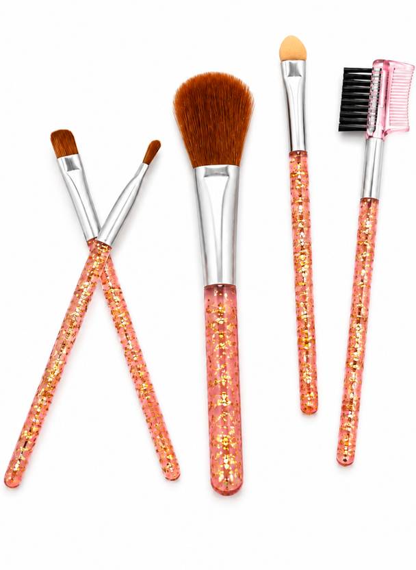 AARVIKAA 5 Pcs Makeup Brush Set Soft Bristle Face Eye Cosmetic Kit Multicolor