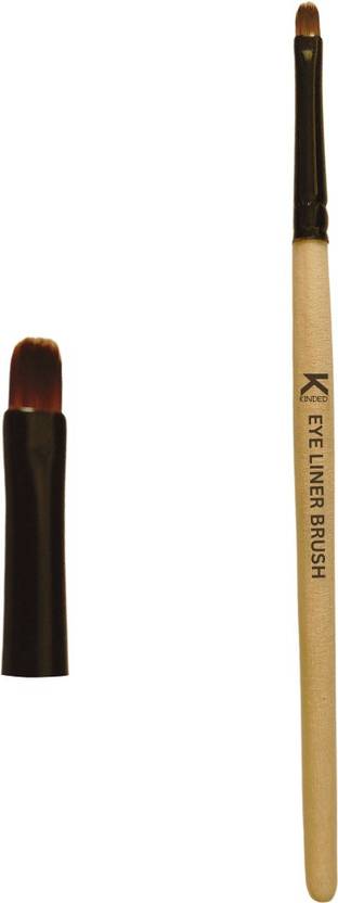 KINDED Gel and Liquid Eye Liner Eyes Makeup Brush Soft Hair Bristles Aluminium Ferrule
