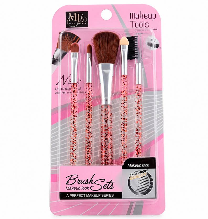 AARVIKAA 5 Pcs Makeup Brush Set Soft Bristle Face Eye Makeup Cosmetic Kit Multicolor