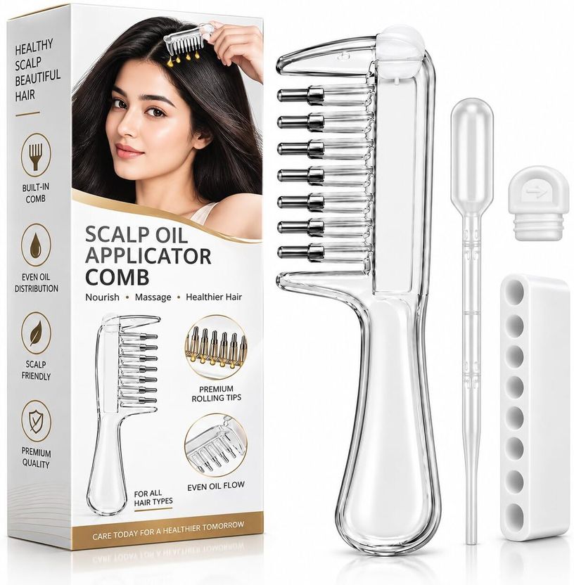 H N R Hair Oil Applicator Comb - Image 7