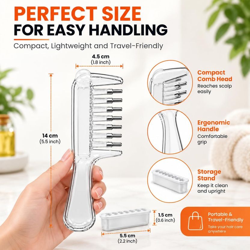 H N R Hair Oil Applicator Comb - Image 2
