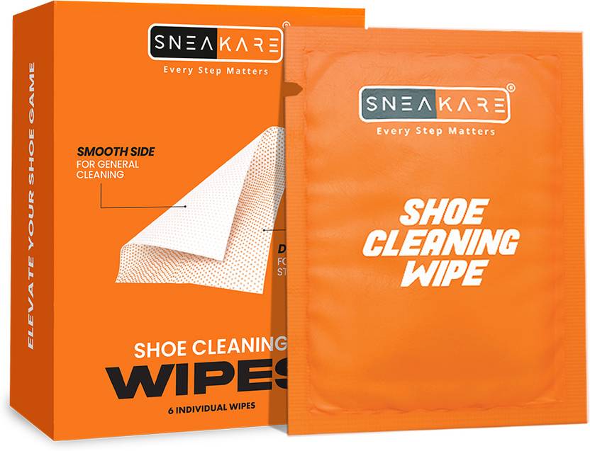 SNEAKARE Shoe Cleaning Wipes - Pack of 6 Shoe Wipes Stain Remover