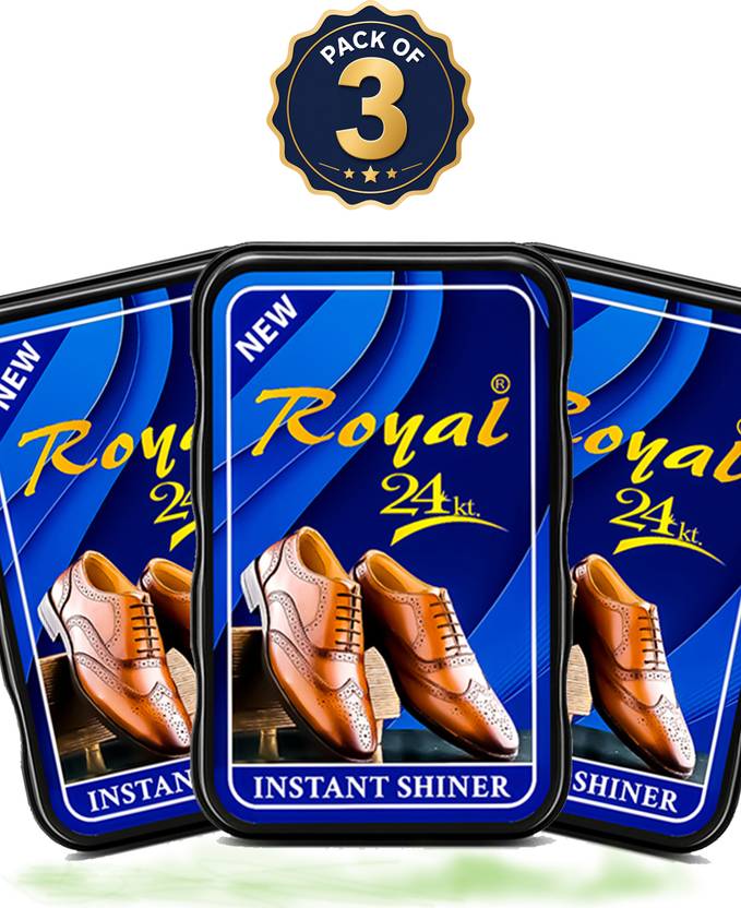 Royal24kt Shoe Shiner Pack of 3 | Instant Shine Sponge for Leather Shoes Shiner