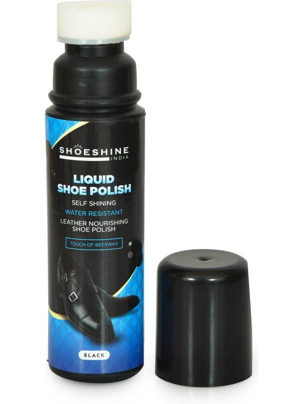 SHOESHINE Instant Shine & Protect, Black (75ml) Liquid Shoe Polish Leather Shoe Liquid Polish