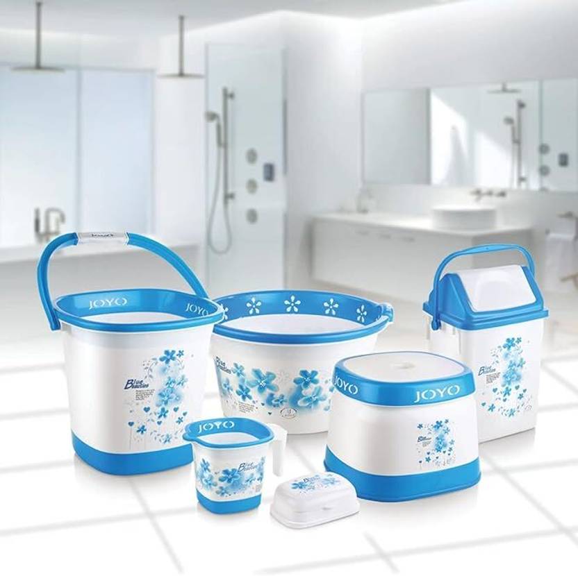 JOYO BETTER HOME DELUX JUMBO BATHROOM SET 25 L Plastic Bucket Price in ...