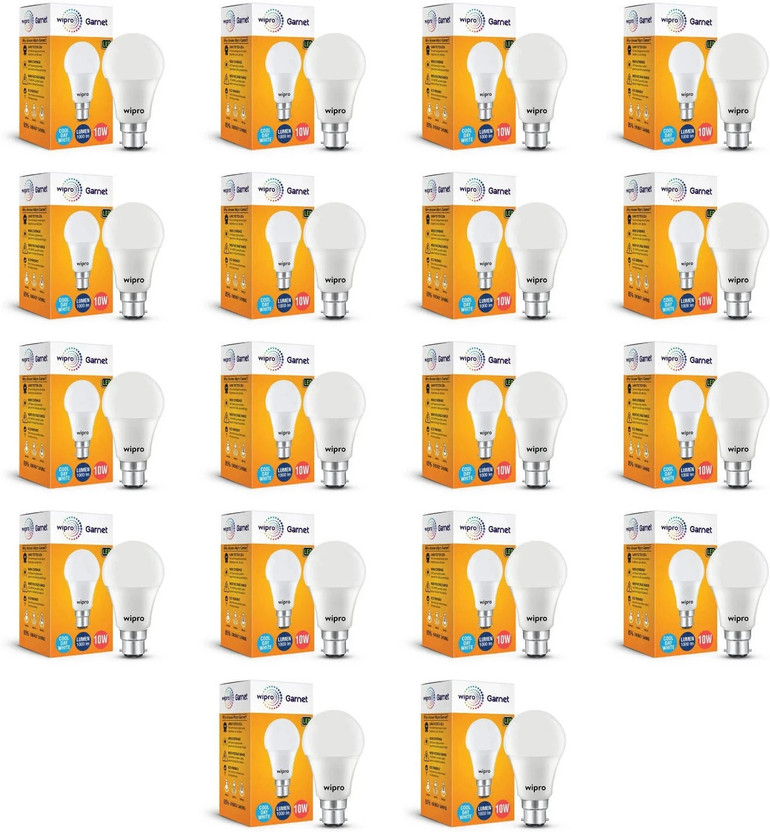Wipro 10 W Basic Standard B22 Led Bulb (white