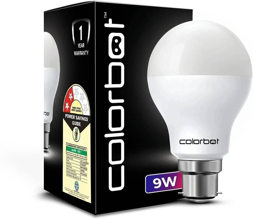 Colorbot 9 W Basic Standard B22 D LED Bulb