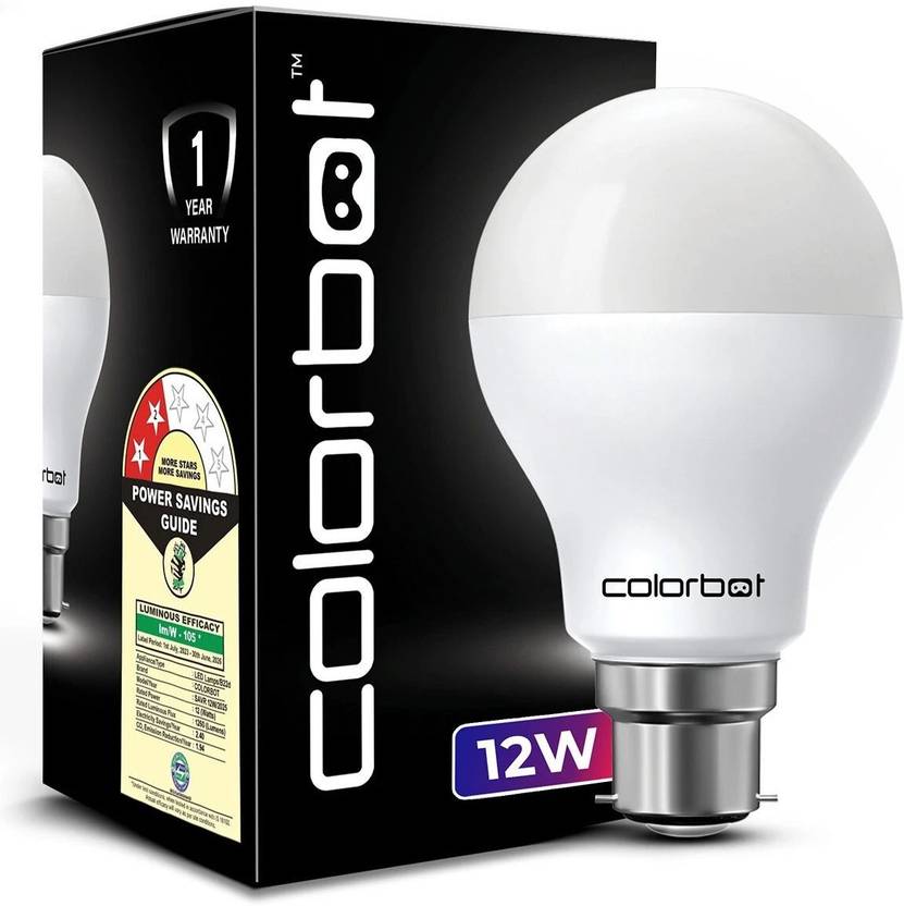 Colorbot 12 W Basic Standard B22 D LED Bulb