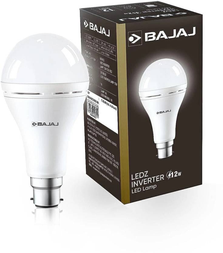 BAJAJ 12 W Inverter Standard B22 Inverter Bulb