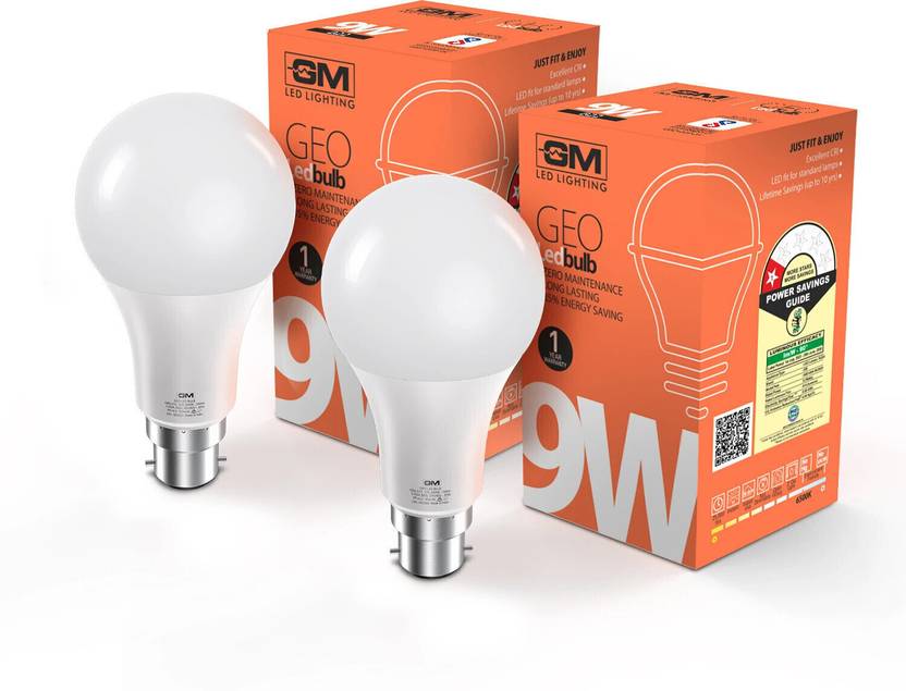 GM 9 W Basic Standard B22 LED Bulb