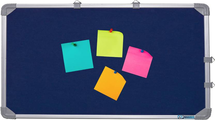 APBOARDS Bulletin/Soft/Notice Board for Office and School Use With Push Pins-Pack of 2 Cork Bulletin Board