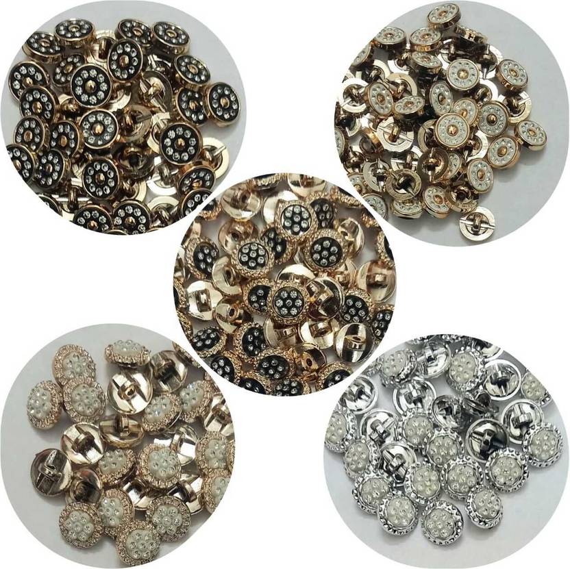 Yako 100 Pcs Premium Sewing Button For Embroidery Dress Making Design Buttons Stone Buttons
