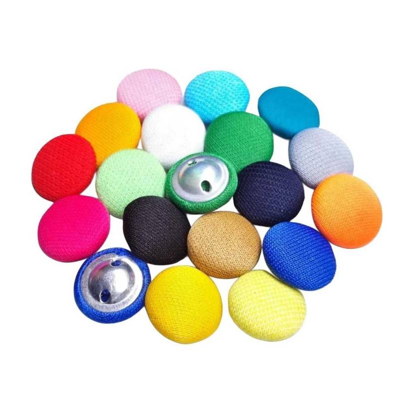 Yako Fabric Sewing Button For Embroidery Dress Making Design Multicolour Buttons Fabric Buttons