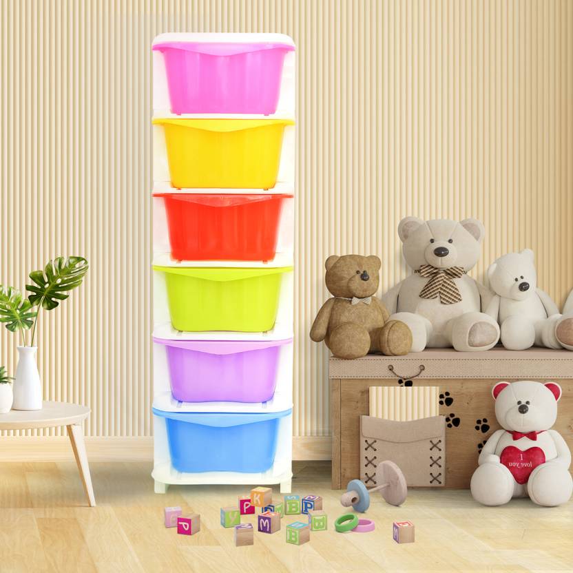 3D METRO SUPER STORE Modular Daisy Storage with Lockable Legs 6 Tier