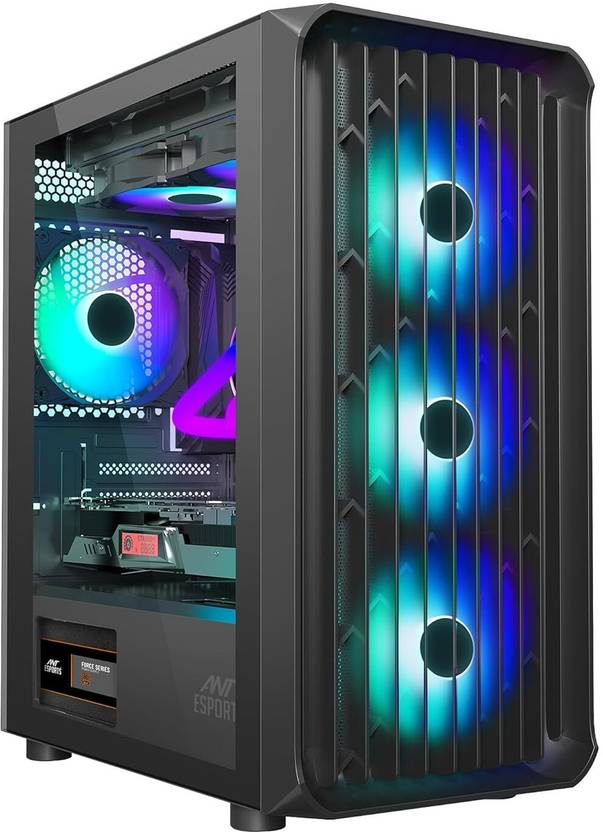 Cabinet Computer Ant Esports 205 Air Gaming Cabinet / Case Support ATX, Micro-ATX, Mini ...