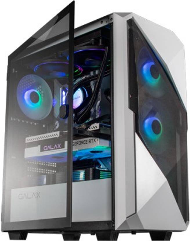 GALAX (Rev01W) Mid Tower Gaming Case with 4 ARGB Fans (White