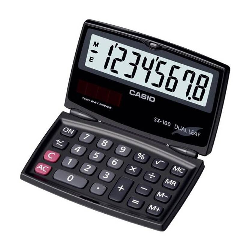 CASIO SX-100-W Portable Basic Calculator